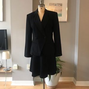 Tuxedo Suit with Satin Lapel and Skirt